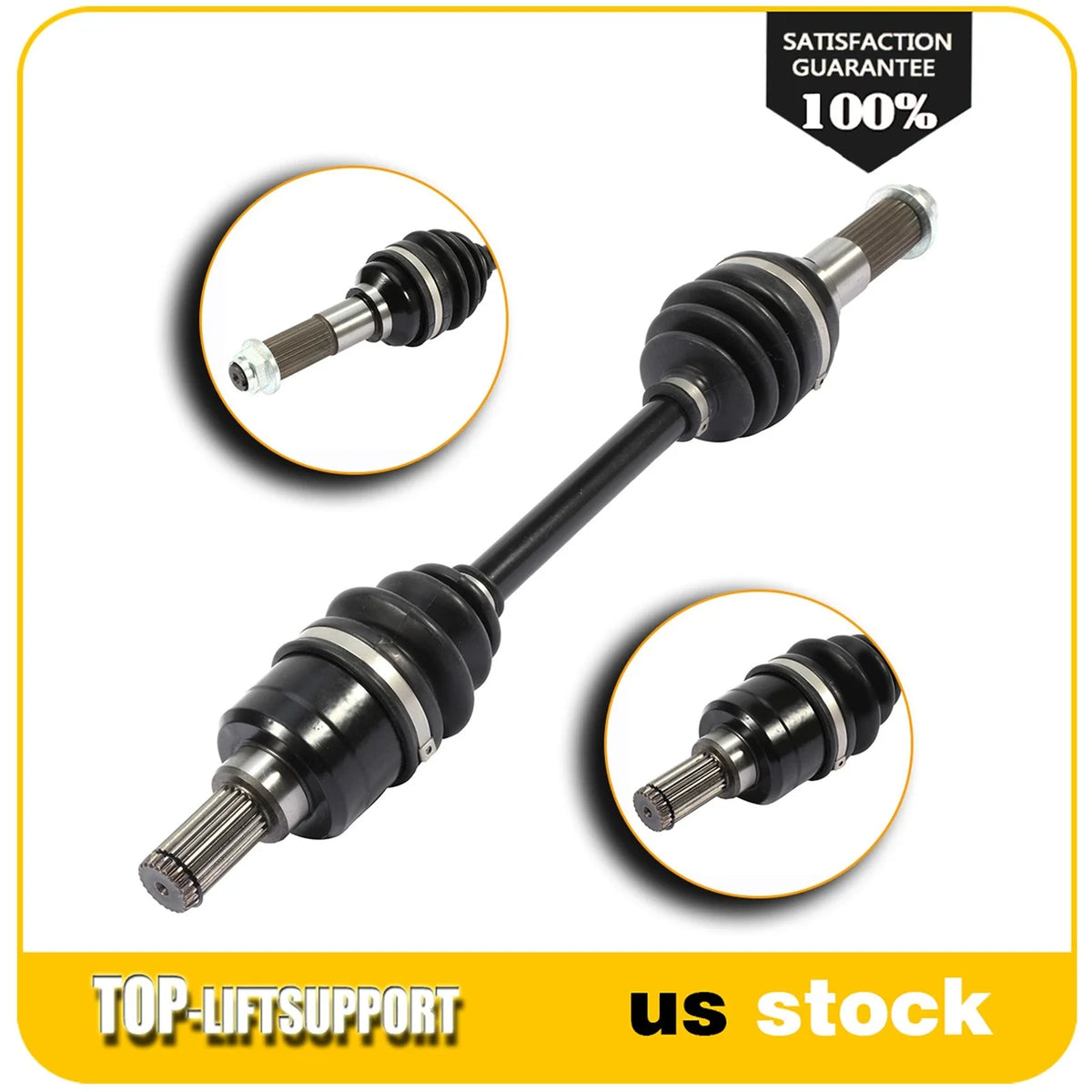 Set of 2 CV Axle Shaft Assemblies for Yamaha Grizzly 450 (2011–2014)