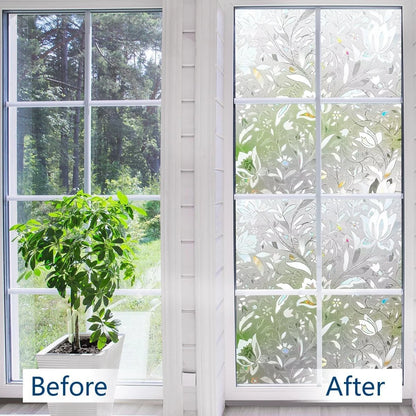 Etched Lace Window Film for Glass (17.5" x 78.7")