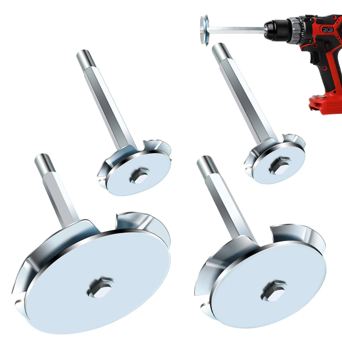 4X PVC Pipe Reamer Tool Set for SCH 40 Fittings