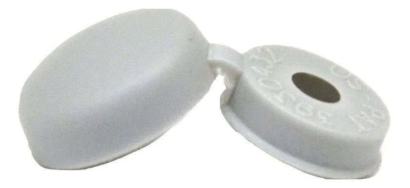 Set of 10 Screw Head Covers for Hinged Screws #6 #8 #10 M3 M4 M5 White HNG-100
