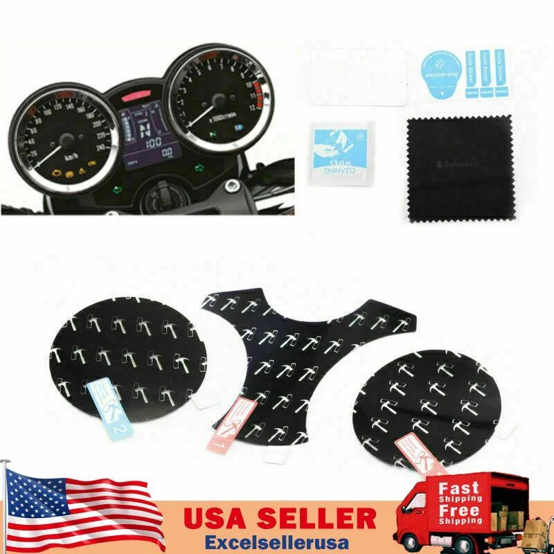 Ultra Clear Dashboard Screen Protectors for Kawasaki Z900RS Cafe (2017–2019) M204-086-Clear