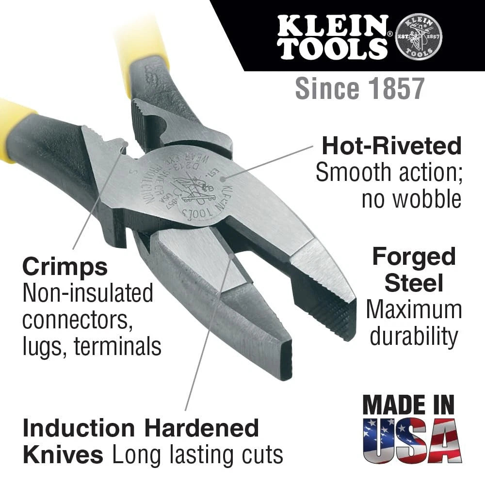 9-Inch Connector Crimp Pliers for Klein Tools Journeyman