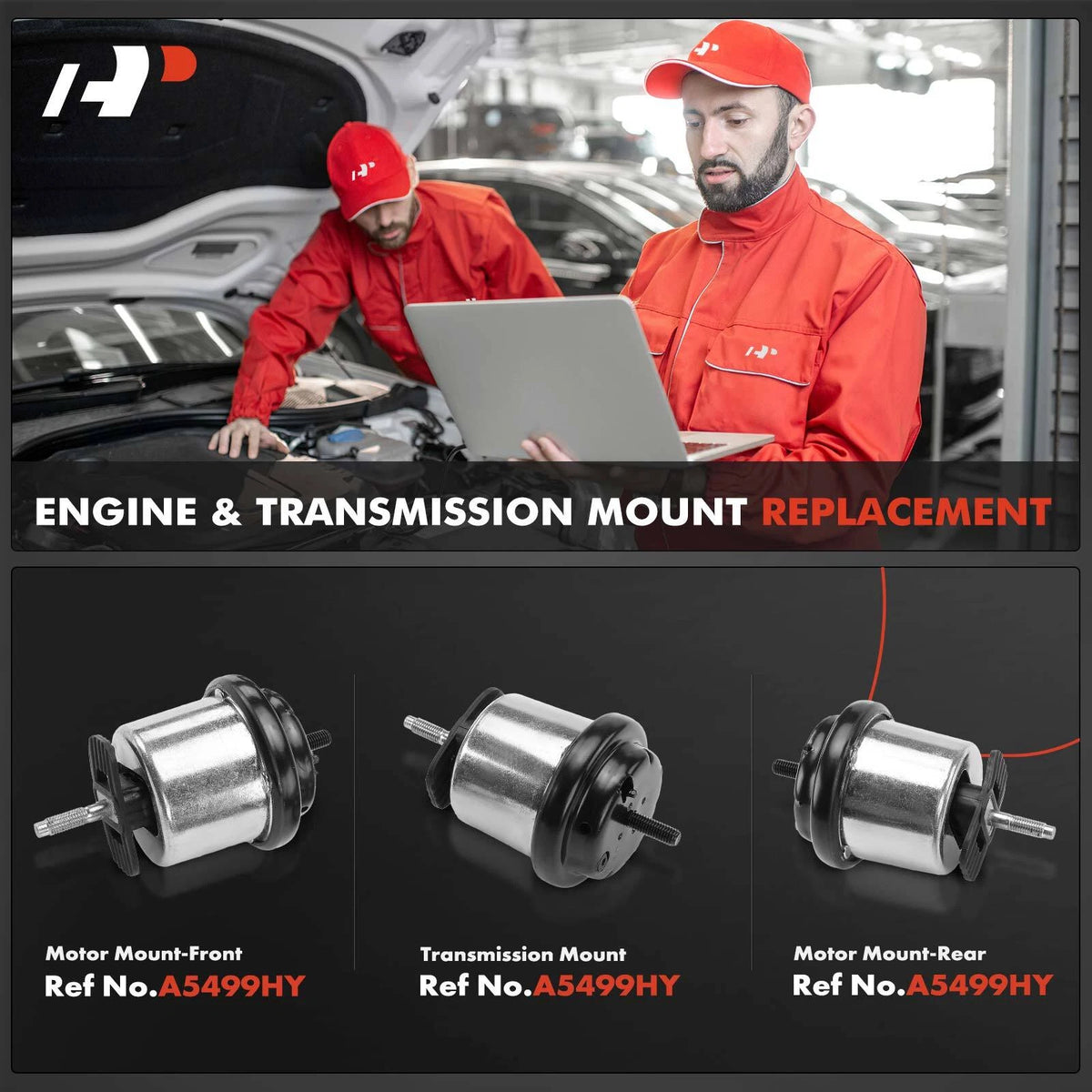 3X Engine Motor & Transmission Mount for GMC Acadia (2007–2008) 15934594, 25857745, A5499HY