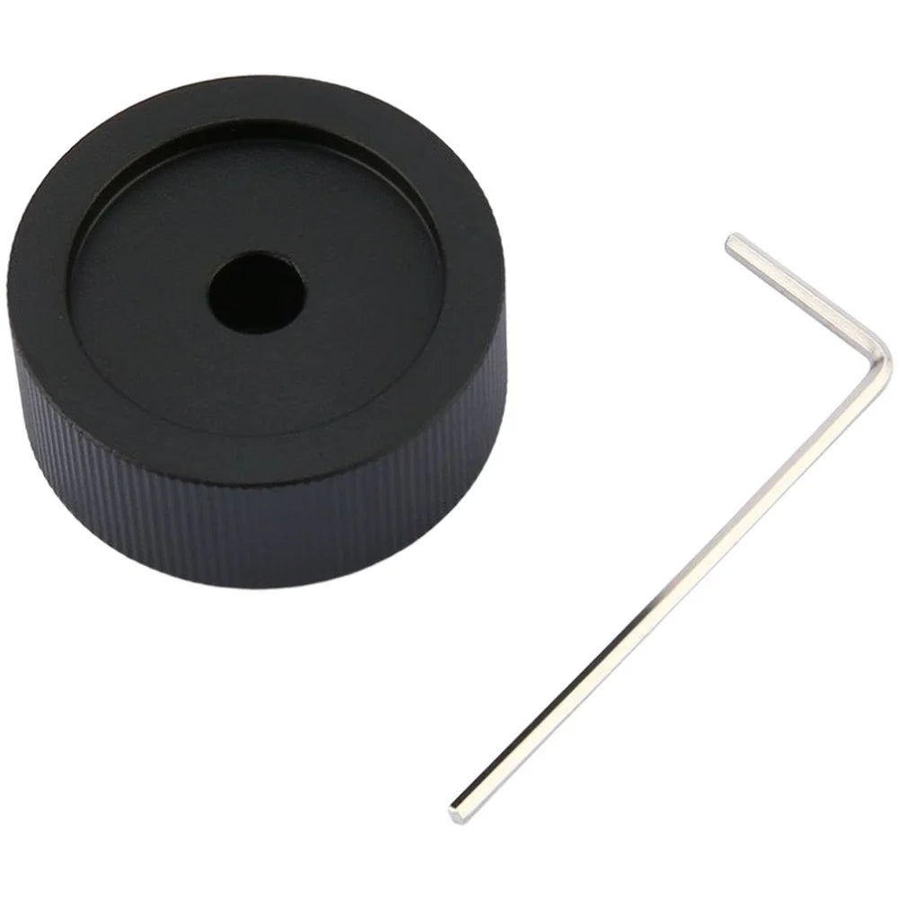 32mm Black Aluminum Potentiometer Volume Knob for 6mm Shaft