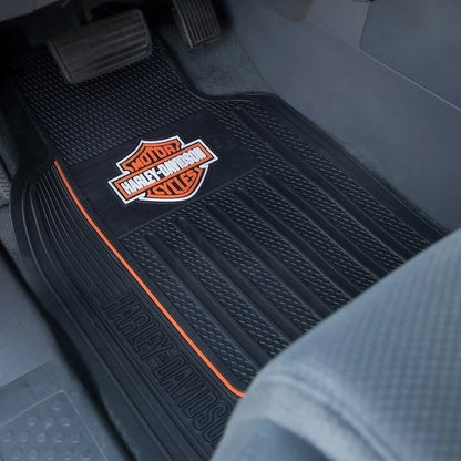 Pair of PlastiColor Front Floor Mats for Harley Davidson (Universal) 001653R01