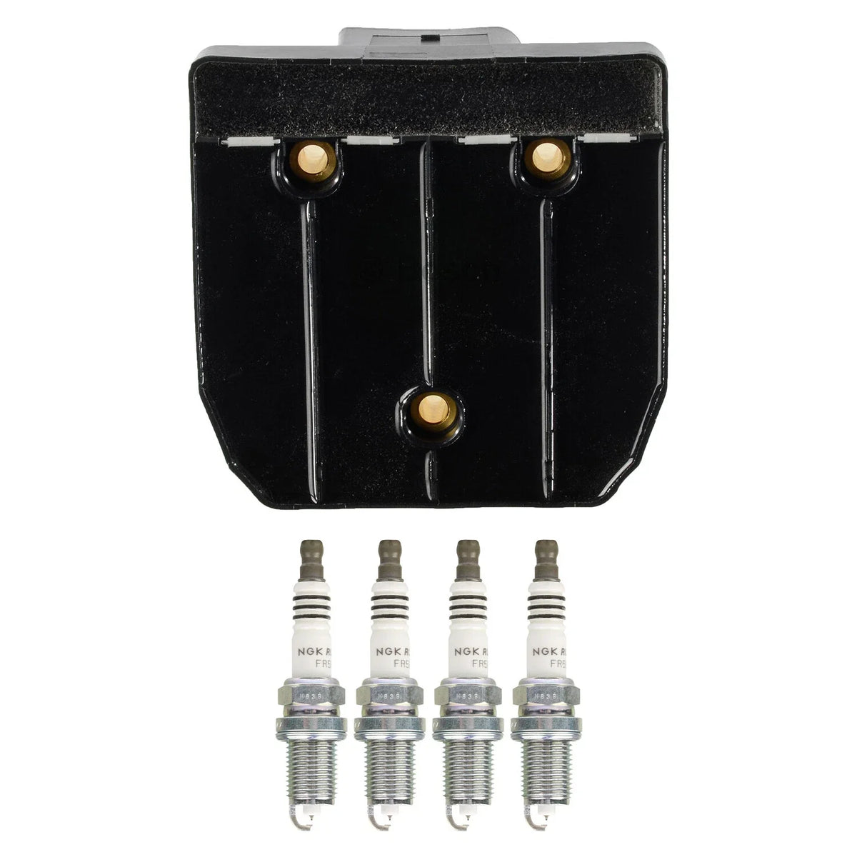 Set of 4 Bosch Ignition Coils & NGK Ruthenium HX Spark Plugs for Golf Jetta (2006–2018)