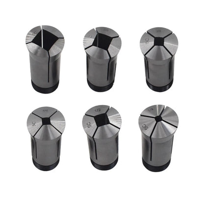 6 Pcs 5C Square Collets Set for Precision Machining (1/4, 5/16, 3/8, 1/2, 5/8, 3/4)
