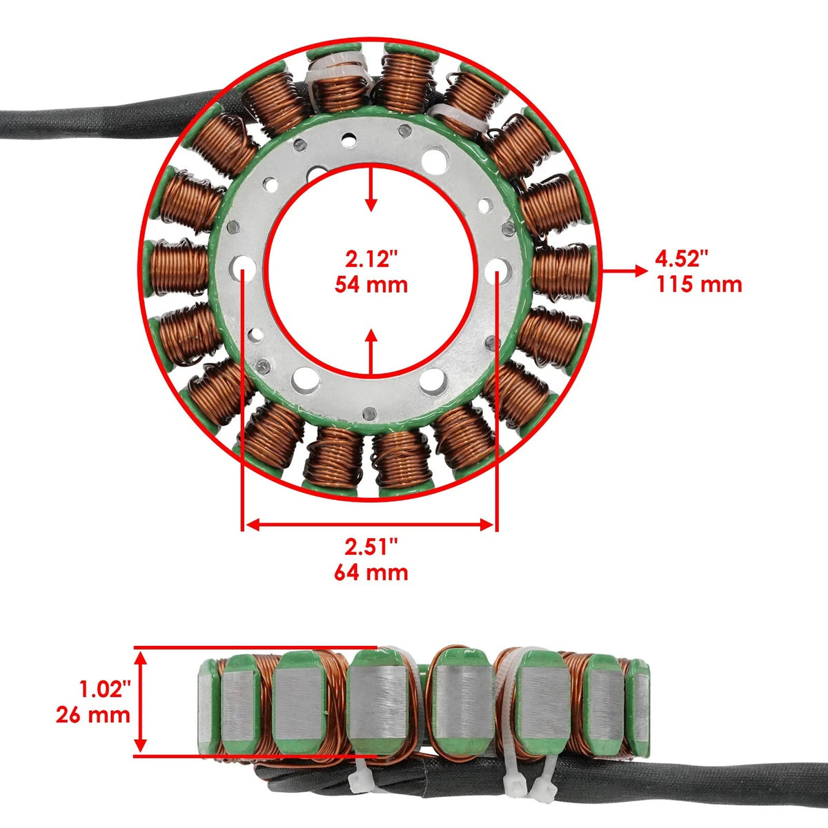 Stator for Yamaha (1CT-81410-00-00, SC5430ST478DM)