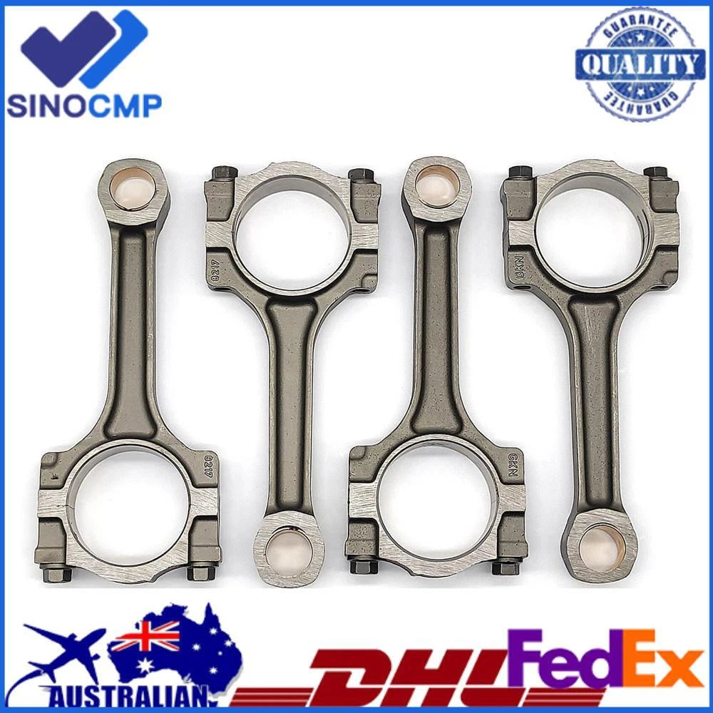 4X Forged Connecting Rods for Chevrolet Buick Pontiac Saturn 2.4L