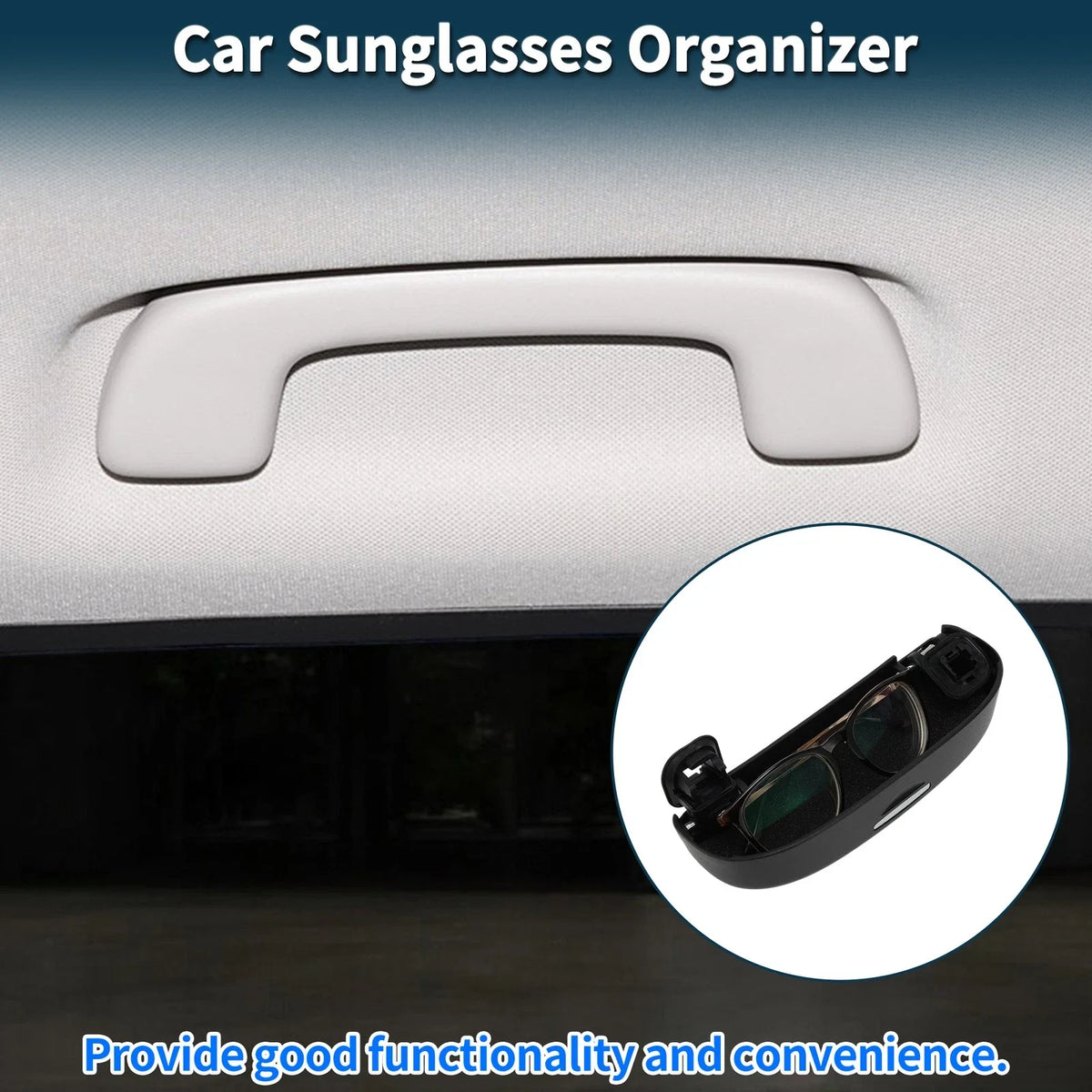 Sunglasses Case for Toyota Yaris Cross (2020–2024) Black Set of 1