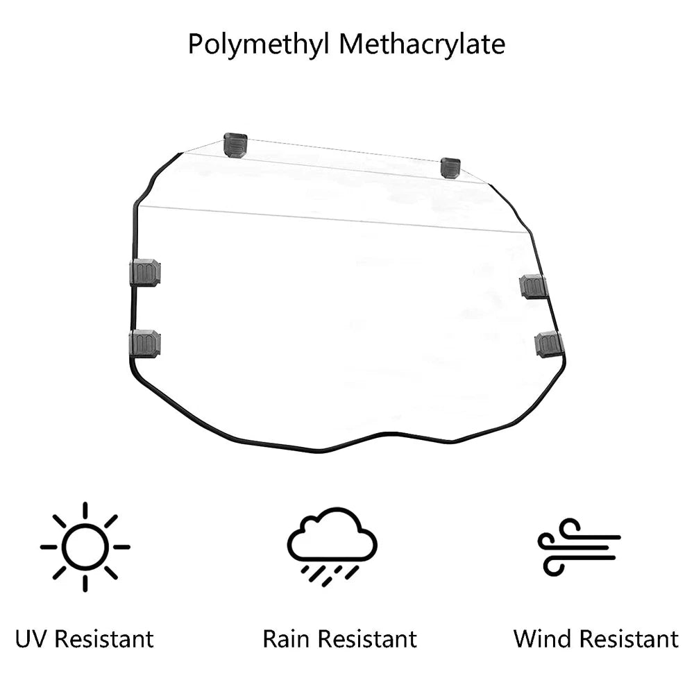 Full Windshield Scratch Resistant for Can-Am Maverick X3 900 MAX X RS (2017–2021) QD04-MX3