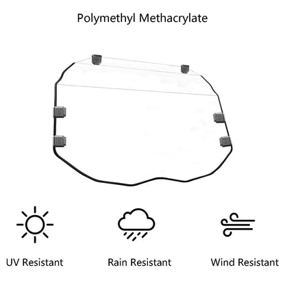 Full Windshield Scratch Resistant for Can-Am Maverick X3 900 MAX X RS (2017–2021) QD04-MX3