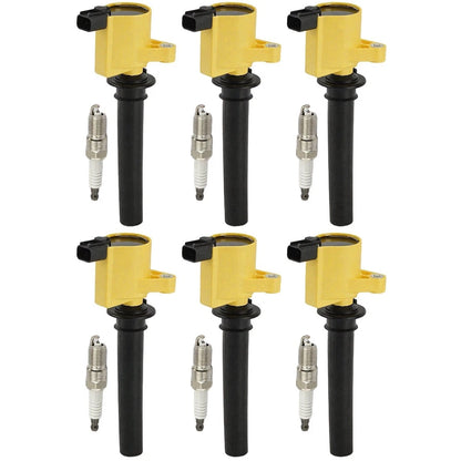 Ignition Coil and Spark Plug Kit for Mazda MPV (2002–2004) 18101021, 1L2U12029AA, 1L8E12A366AB, 1L8Z12029AA, 1L8Z12029AB, 18LZ12029AA