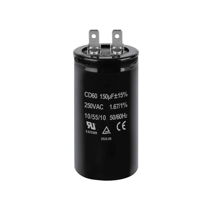 150uF Motor Start Capacitor for Electric Motors (250VAC 50/60Hz)