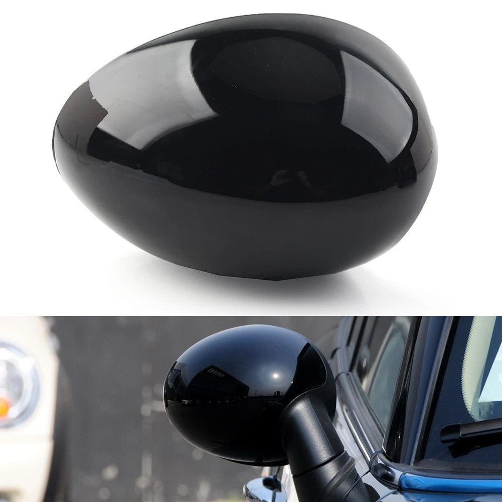 1 Pc Bright Black Door Wing Mirror Cover for Mini R55 R56 R57 R58 R59 R60 R61
