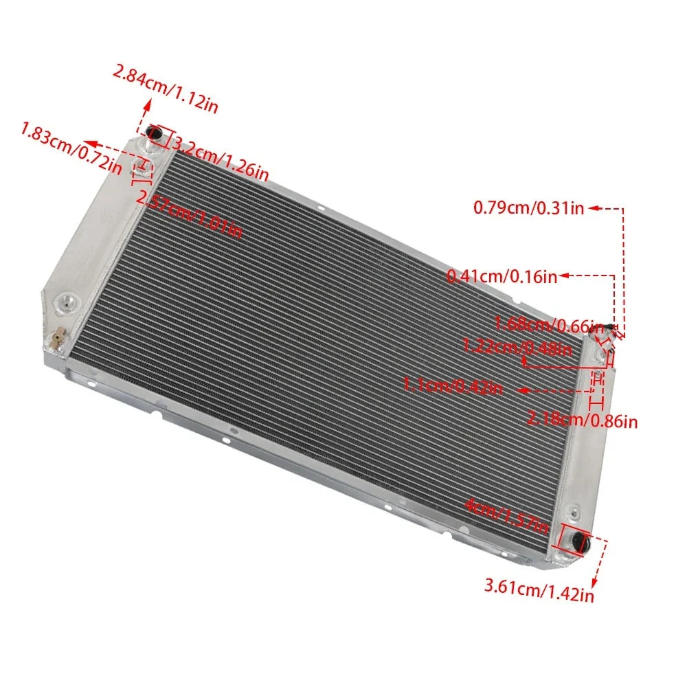4Row 34" Radiator for Chevy GMC C/K 1500 2500 3500 Tahoe Yukon (1988–2000)