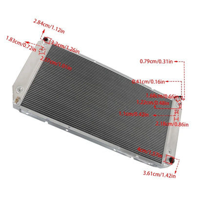 4Row 34" Radiator for Chevy GMC C/K 1500 2500 3500 Tahoe Yukon (1988–2000)
