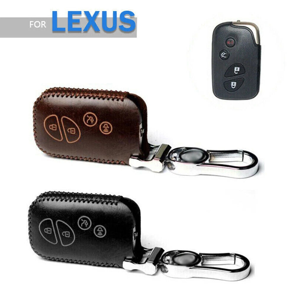 Classic Leather Car Key Fob Case Cover for Lexus ES GS IS LS LX RX CT (2006–2014)