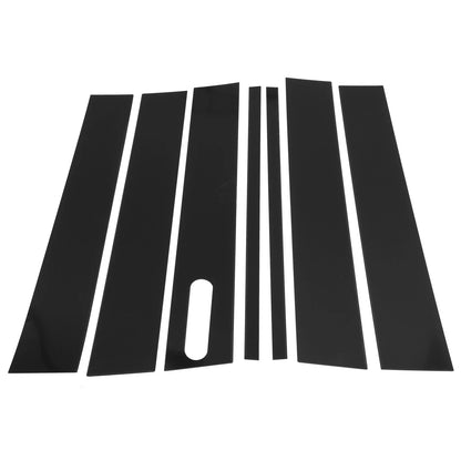 7 Pcs Door Pillar Window Trim for Ford Explorer Sport Trac (2007–2010) Black