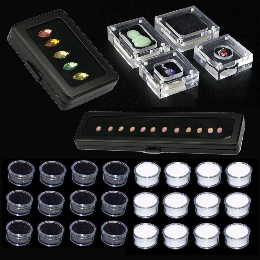 Stainless Steel Jewelry Display Box Organizer for Diamonds