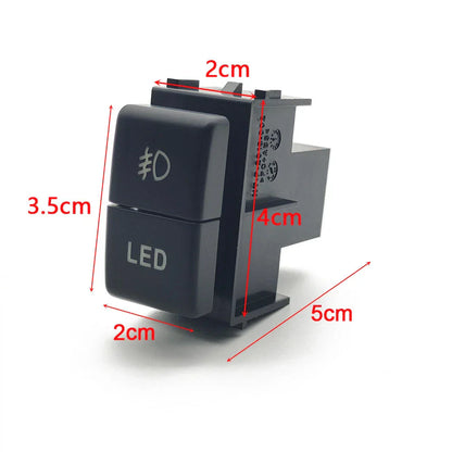 5-Wire LED Light Dual Key Switch for Nissan Patrol Y61 Y62 Titan Xterra