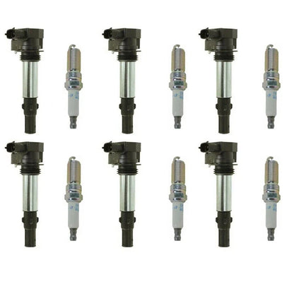 6X Ignition Coils & Spark Plugs for Cadillac Buick Saab 9-3 (2003–2011) UF375