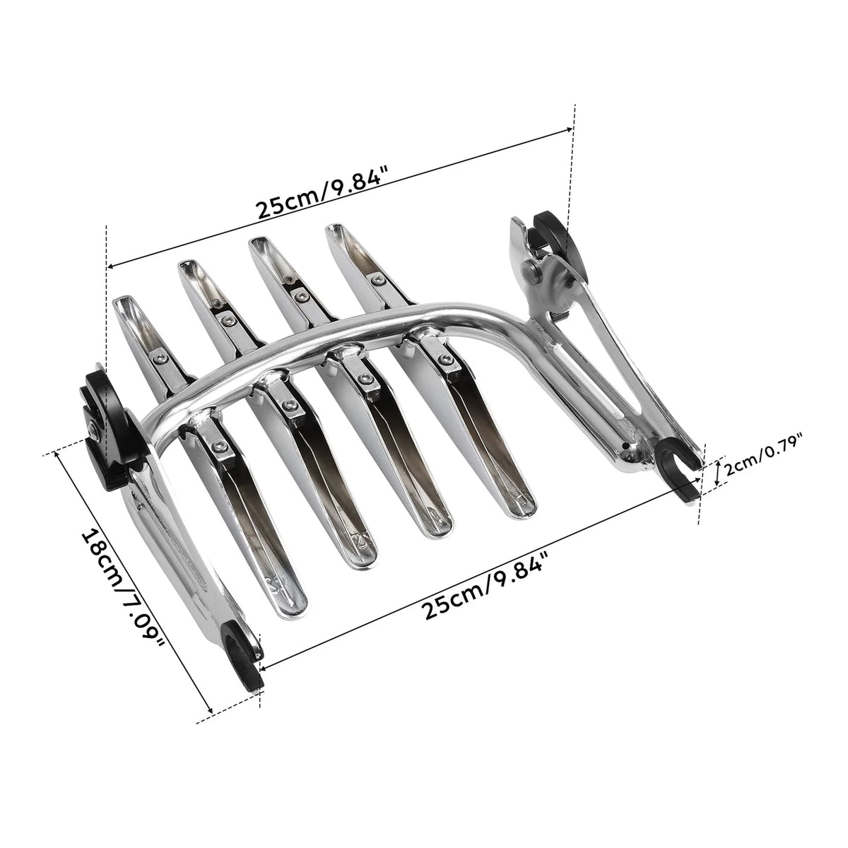 Stealth Luggage Rack for Harley CVO Street Road Glide Ultra (2009–2024) Chrome