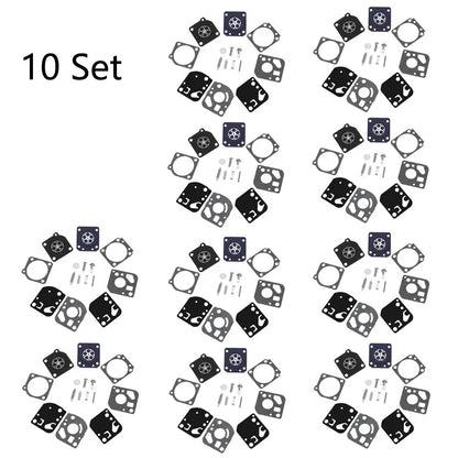 Set of 10 Carburetor Diaphragm Gaskets for Zama RB-29 (Fits RB29)