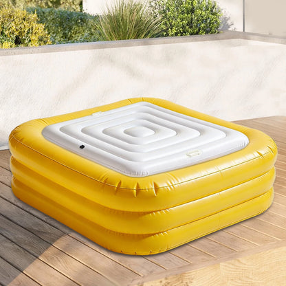 Inflatable Hot Tub Cover for Outdoor Spa (50.39in)