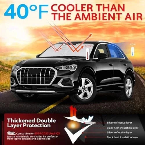 Windshield Sun Shade for Audi Q3 (2019–2026) ZYADQ31923