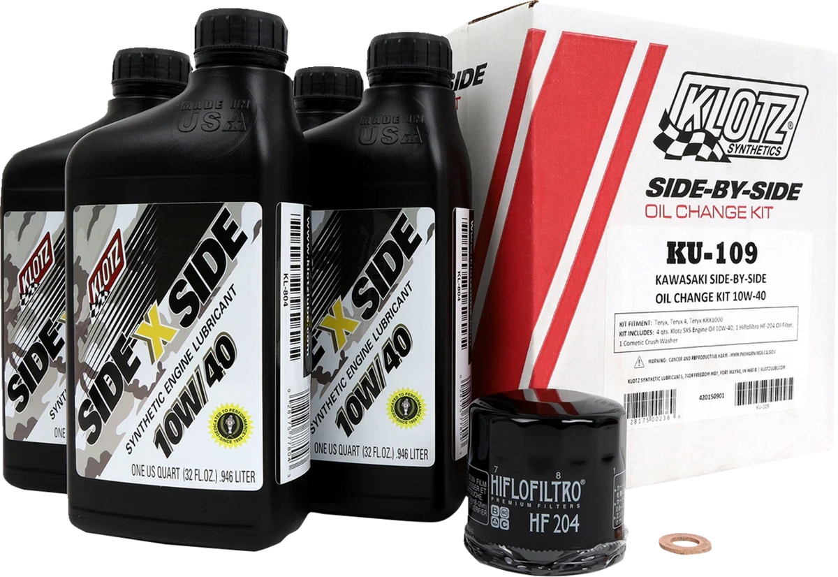 Oil Change Kit 10W/40 for Kawasaki (KU-109)