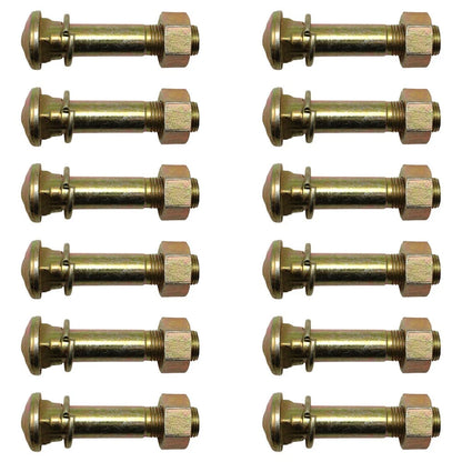 12X Wheel Stud with Washer & Nut for David Brown