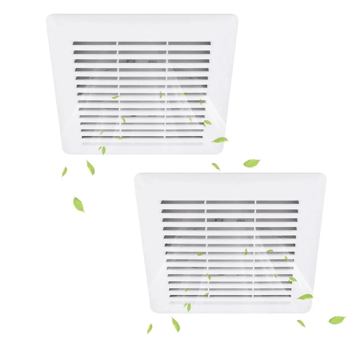 Bathroom Ceiling Fan Grille with Springs for Wall-Mount Exhaust Fan