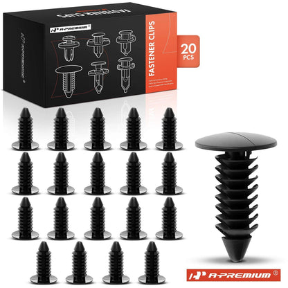 20Pcs Nylon Radiator Grille Sight Shield Retainer Clip for Dodge (6502381, 18815)