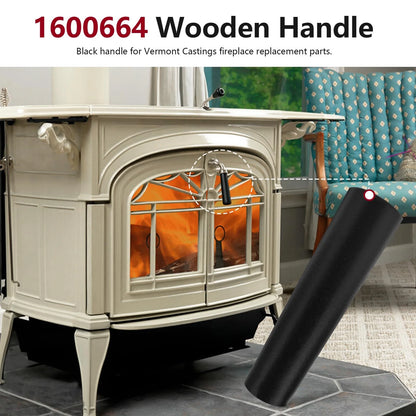 Black Wooden Handle Assembly 1600664 for Vermont Castings Stove