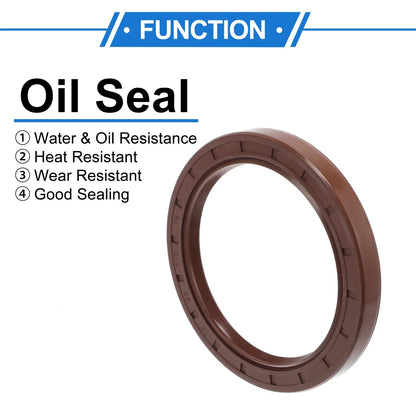 Set of 2 Oil Seal Rotary Shaft Seal FKM Rubber 85x110x12mm