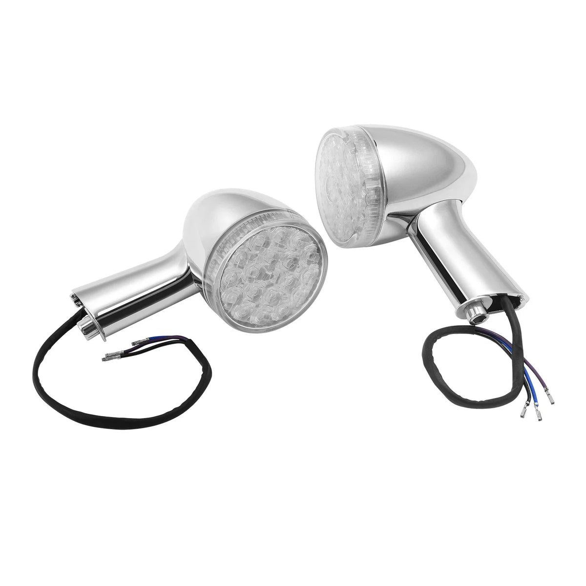 Chrome Rear Turn Signal Lights for Harley Touring Softail (2000–2024)
