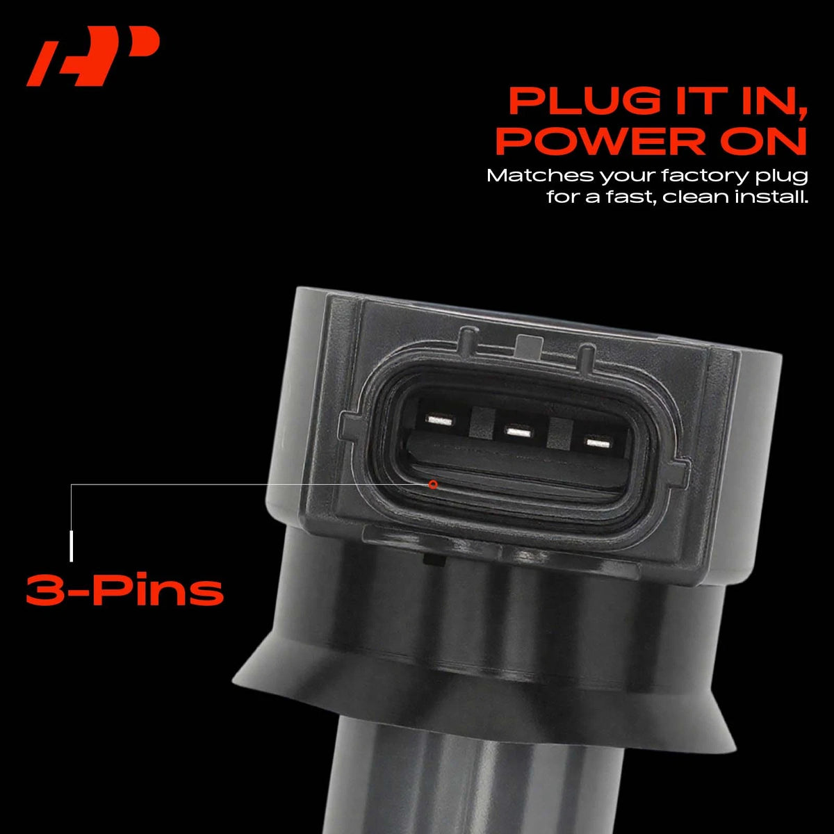 Set of 4 Ignition Coils & 4 Iridium Spark Plugs for Mitsubishi Outlander (1832A025, SKIC074)