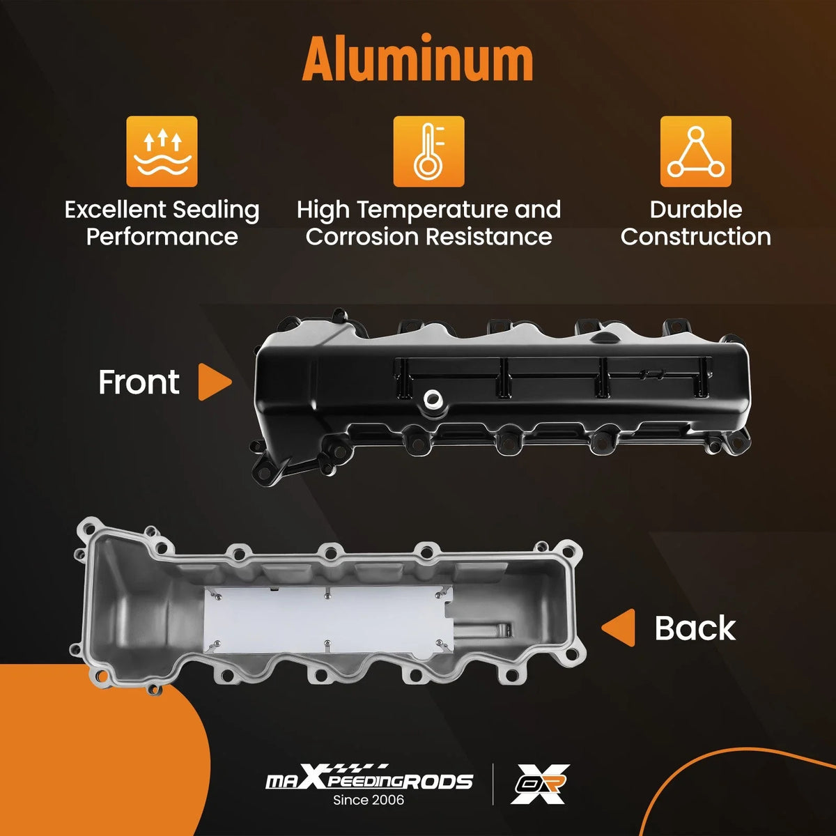 Right Side Aluminum Engine Valve Cover for Ram 1500, Dakota, Grand Cherokee (1999–2003)