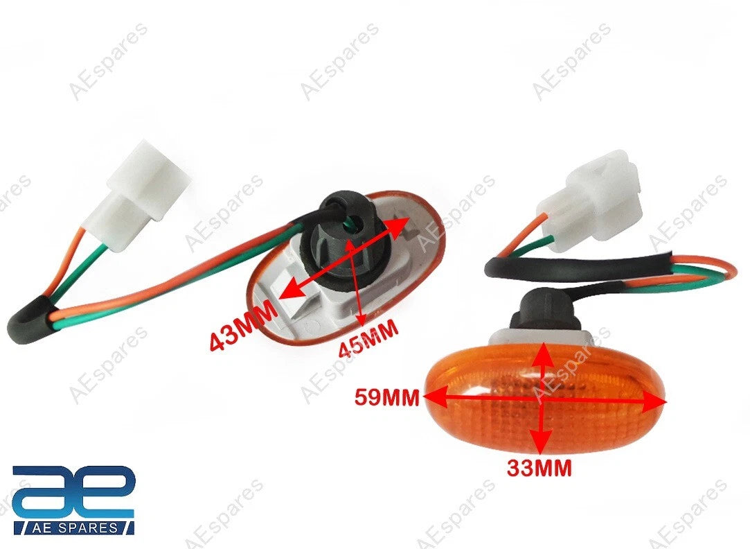Turn Signal Side Indicator Lamp Light Set for Chevrolet Beat & Spark