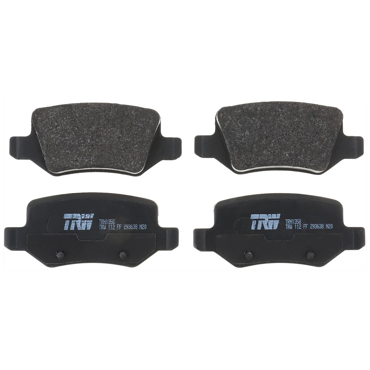 Set of 4 TRW Brake Pad Sets for Mercedes-Benz B200 (2008)