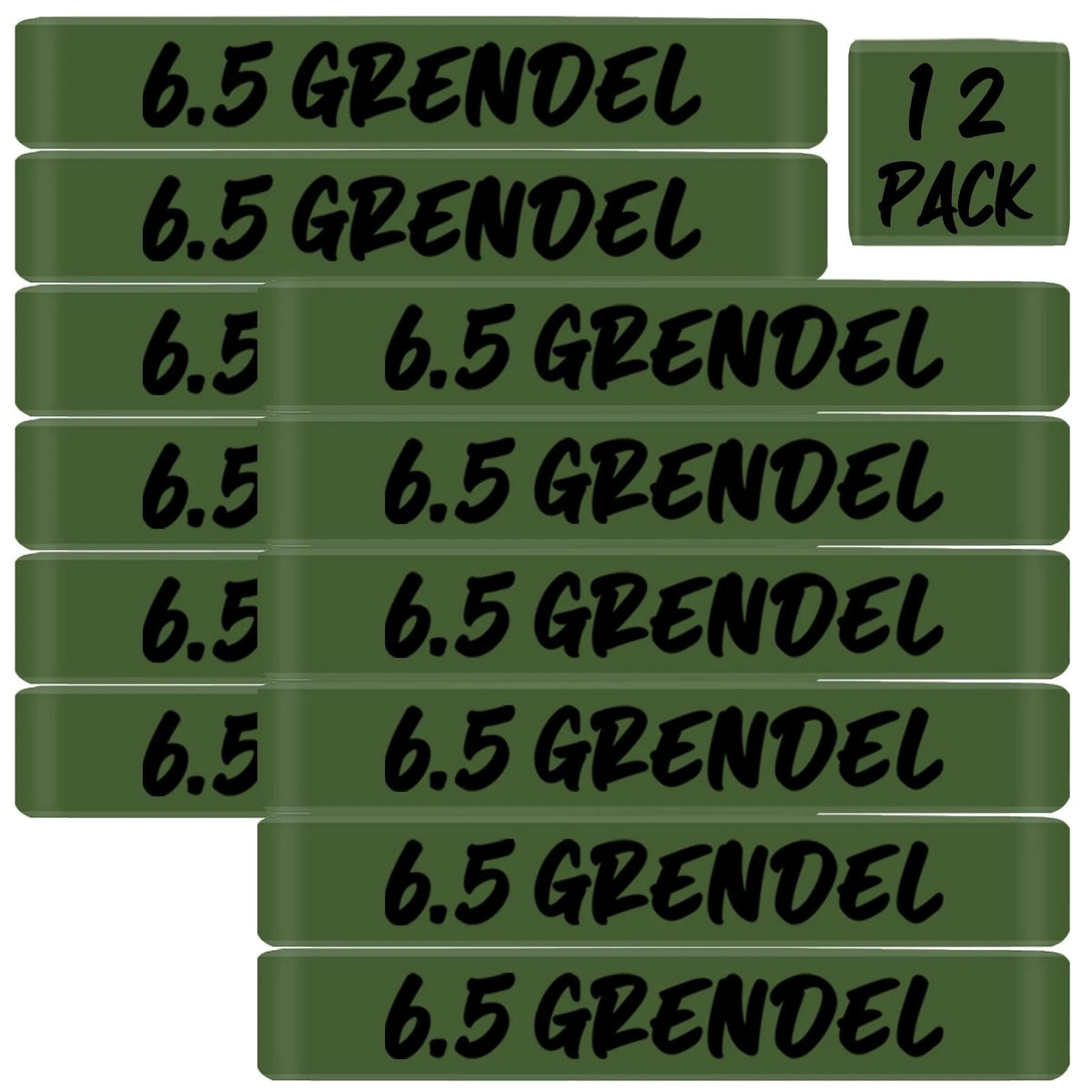 12 Pack Magsaddle Magazine Marking Bands for Grendel 6.5