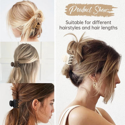 Set of 4 Small Claw Clips for Thin Hair 1.6"