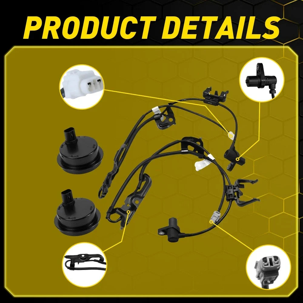 4Pcs ABS Wheel Speed Sensor Kit for Lexus ES300 ES350 Toyota Camry Avalon Solara (2002–2012)