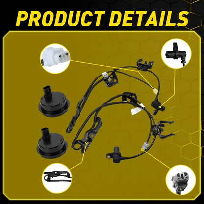 4Pcs ABS Wheel Speed Sensor Kit for Lexus ES300 ES350 Toyota Camry Avalon Solara (2002–2012)