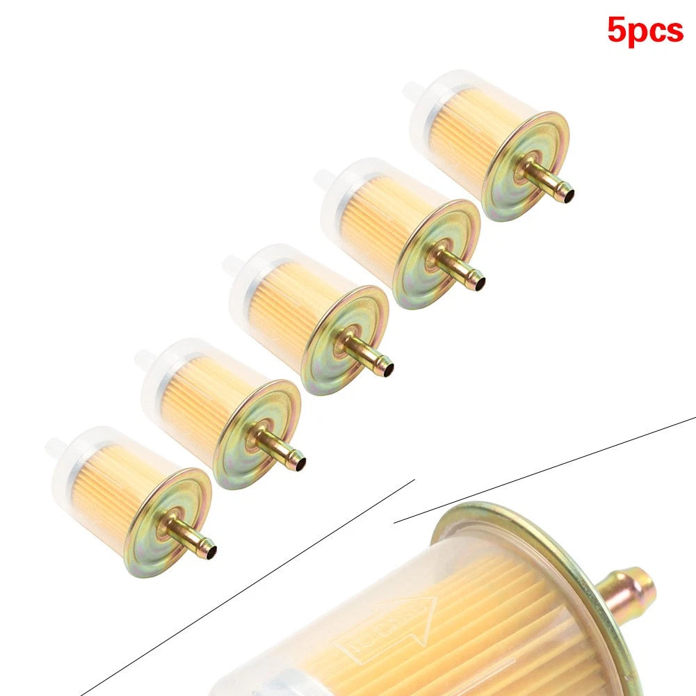 5Pcs 3/8" Inline Gas Fuel Filter for Motorcycle