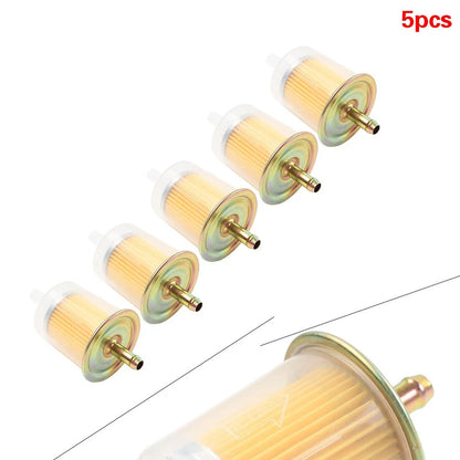 5Pcs 3/8" Inline Gas Fuel Filter for Motorcycle