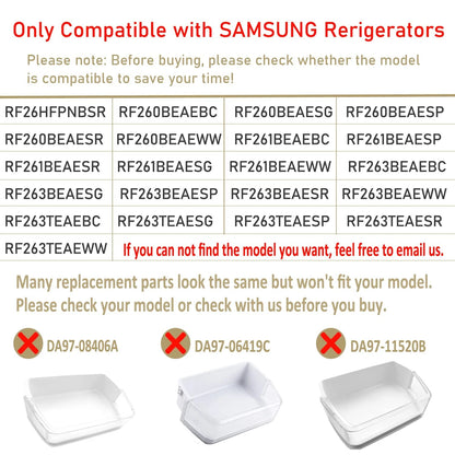 Right Side Refrigerator Door Shelf Bin for Samsung Fridge (7.87in)