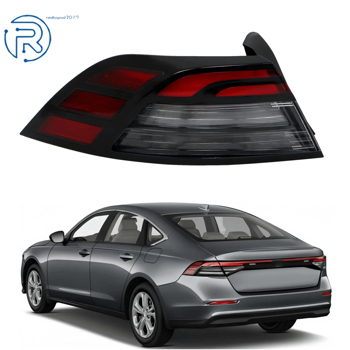 Driver Left Side LH LED Outer Rear Tail Lights for Honda Accord (2023–2024)
