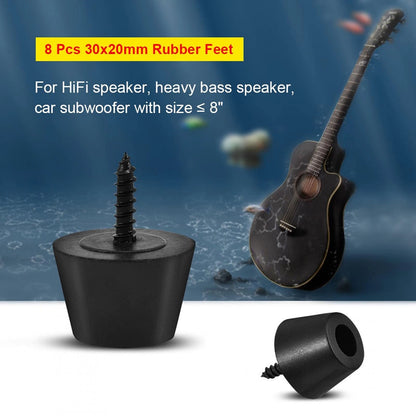 Set of 8 Rubber Feet Anti-Vibration Base Pad for Automotive Applications